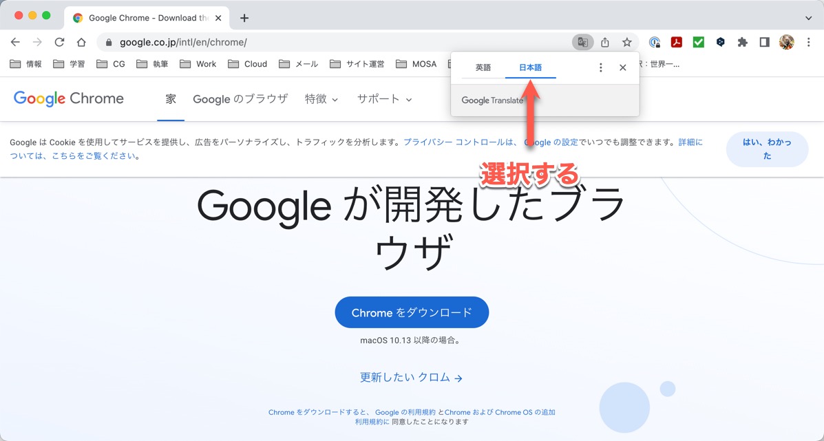 日本語に翻訳する