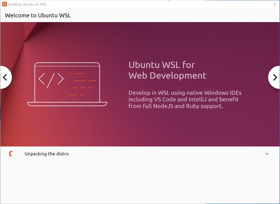 Ubuntuのセットアッププログレス